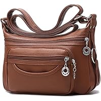 Women Crossbody Bags Large Shoulder Bag Lightweight Messenger Purses Soft PU Leather Hobo Handbags Small Satchel Wallet