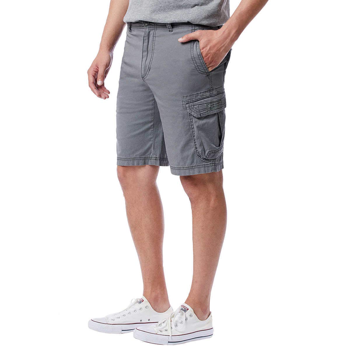 UNIONBAY Montego Mens Cargo Shorts for Comfort Stretch (40, Grey Goose 2019)