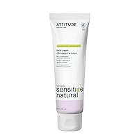 ATTITUDE Body Cream for Sensitive Skin with Oat and Chamomile, EWG Verified, Dermatologically Tested, Vegan, 8 Fl Oz