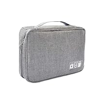 Carrying Bag Case Storage Organizer for Projectors and Accessories (Grey, Single)