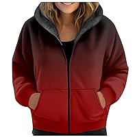 Women's Winter Jacket Printed Hooded Casual Sweatshirt Jacket Velvet Thickened Autumn And Warm Jacket Coats, M-3XL