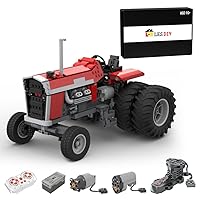 Technical Tractor Model Blocks Set, MOC-139649 Tech Tractor Farm Vehicle Model, Construction Farm Toy for Kids, 981PCS (Dynamic Version)