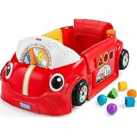 Fisher-Price Baby Toy Laugh & Learn Crawl Around Car Red Activity Center with Educational Music & Lights for Infants Ages 6+ Months (Amazon Exclusive)