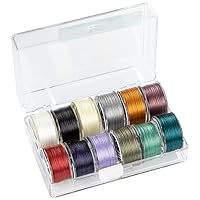 Toho One-G Beading Thread 12-Pack with Case 12-Color Assortment Pack with Case (#2) - Color Assortment No. 2