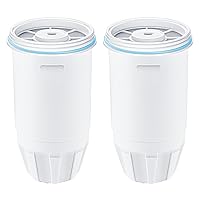 Water Filter Replacement Compatible with Zero Pitcher and Dispenser ZR-001 ZR-017 ZR-004 ZP-006 ZD-013 ZS-008, Multi-Stage Filter System, Reduce Lead, Chromium, and PFOA/PFOS, Pack of 2