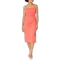 Nine West Womens Ruched Bodice Midi Dress With Bodice Ruching