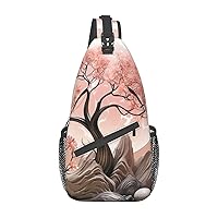 Slim Sling Bag For Women Plants Under Dark Cross Chest Bag Diagonally Casual Fashion Travel Hiking Daypack