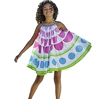 Girls Floor Length Long Sleeve Dress Toddler Kids Baby Girl Summer Boho Butterfly Polka Dot Spaghetti Strap Kid