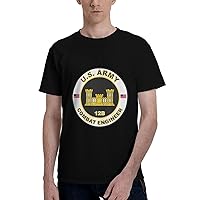 Us Army Mos 12b Combat Engineer Men's Short Sleeve T-Shirts Casual Top Tee