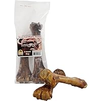 Great Dog Mighty Full Bison Bones - 2 Count Bag - Sourced and Made in USA, Bison Dog Bone, Bison Bones for Dogs, Bison Shin Bone, Bison Bone for Aggressive chewers