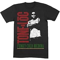 Tone-Loc Men's Funky Cold Medina Slim Fit T-Shirt Large Black