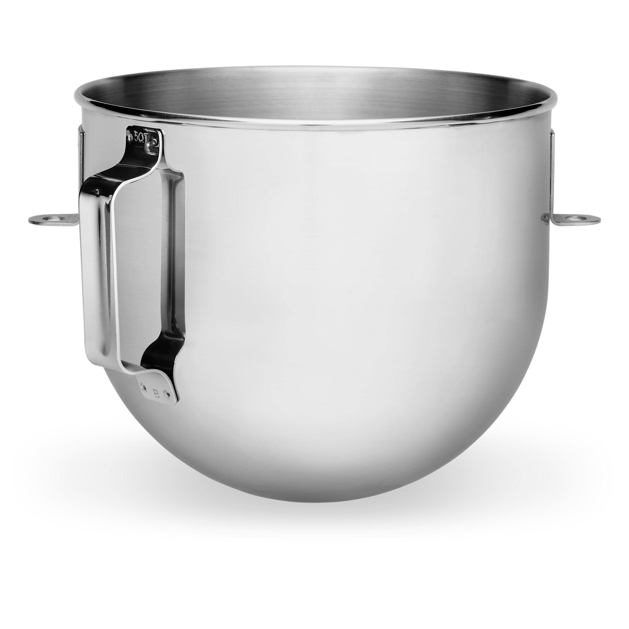 KitchenAid 5 Quart Bowl-Lift Polished Stainless Steel Bowl with Flat Handle - K5ASBP,Silver