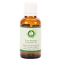 R V Essential Pure Bamboo Essential Oil 5ml (0.169oz)- (100% Pure and Natural Steam Distilled)