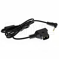 Eonvic 2.5mmx0.7mm DC D-Tap Power Supply Cable for BMPCC Cinema Camera (Right Angle DC 0.7mm)