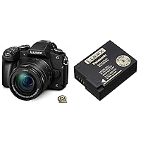 Panasonic Lumix G85 4K Digital Camera, 12-60mm Power O.I.S. Lens and Touch LCD, DMC-G85MK (Black) with DMW-BLC12 Lithium-Ion Battery Pack