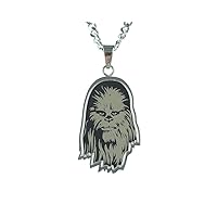Star Wars Chewbacca Stainless Steel Pendant Necklace With Chain And Gift Box