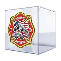 Stickers Sticker USA Volunteer Firefighters Fire Truck 20 X 20