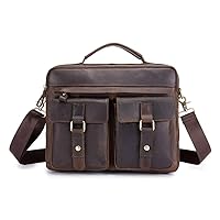 Leather Leather Briefcase for Men and Women Handmade Leather Messenger Bag for Laptop Best Computer Satchel School Distressed Bag