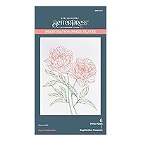 Spellbinders Peony Perfection Press Plate, Metal