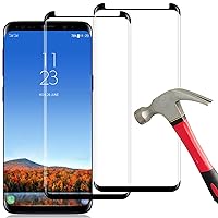 【2-PACK】Coolpow Designed for Samsung Galaxy S9 Screen Protector Samsung S9 Screen Protector Tempered Glass Film, Case Friendly, Anti-Bubble, 3D Curved, Full Coverage, HD Clear,【 NOTE: not for S9 Plus】