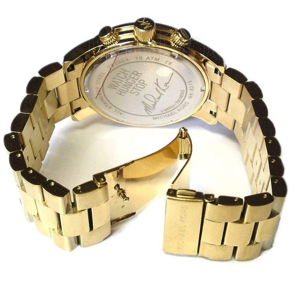 Michael Kors Runway Gold Three-Hand Men's Watch