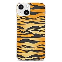 Tiger Pattern Vector Full Covered Soft Cover TPU Phone Protective Case Compatible with iPhone 13 Series