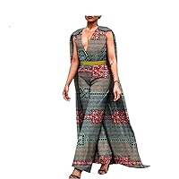 African Dresses for Women Traditional Flower Print Casual Dashiki Wear Floral Party Gown Ankara Wear Wax Clothing