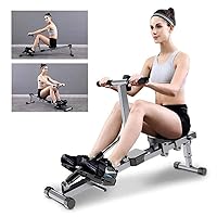 Foldable Rowing Machines Rowing Machine for Home Use Foldable, Mute Easy to Store Home Fitness Machine Apply to Indoor Very Much Safe and Healthy Exercise