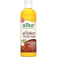 Alba Botanica Very Emollient Body Wash, Coconut Rescue, 12 Oz