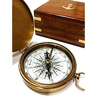 Brass Compass with Rosewood Case Engraved Poem Compass Handmade Baptism Gifts, Best Easter, Birthday, Mothers Day, Fathers Day, Graduation Gift, Wedding Gifts