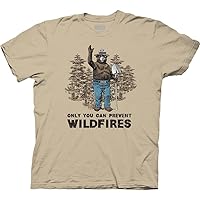 Ripple Junction Smokey Bear Prevent Wildfires Adult Crew Neck T-Shirt