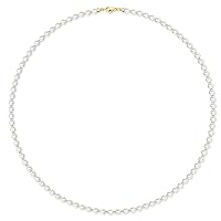 Kakonia Pearl Choker Necklaces for Women Girls, Simulated Shell Pearl Necklaces, 18K Gold Plated Sterling Silver Wedding Pearl Necklace for Brides Jewellery Birthday Gifts for Women