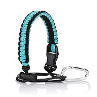 Paracord Water Bottle Handle for 12oz to 64oz Older Version Wide Mouth Hydro Flask, Bottles Accessories Paracord Strap Carrier Assembled with Safety Ring and Carabiner for Hiking