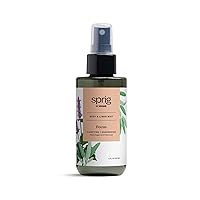 Sprig by Kohler Clary Sage + Patchouli Body and Linen Mist, 100% Natural Fragrance & Essential Oils, for Linens, Clothing, or Skin to Clarify and Energize - Focus, 4 fl oz