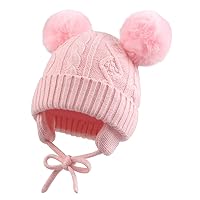 JANGANNSA Cute Knitted Boys Girls Christmas Beanie Warm Earflap Winter Hat Infant Toddler Baby Beanie