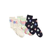 GAP Girls' 3-Pack Crew Socks