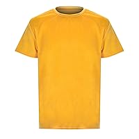 T Shirts for Men 2024 Summer Velvet Velour Fashion Hip Hop Slim Simple Short Sleeves T Shirts Gifts for Men