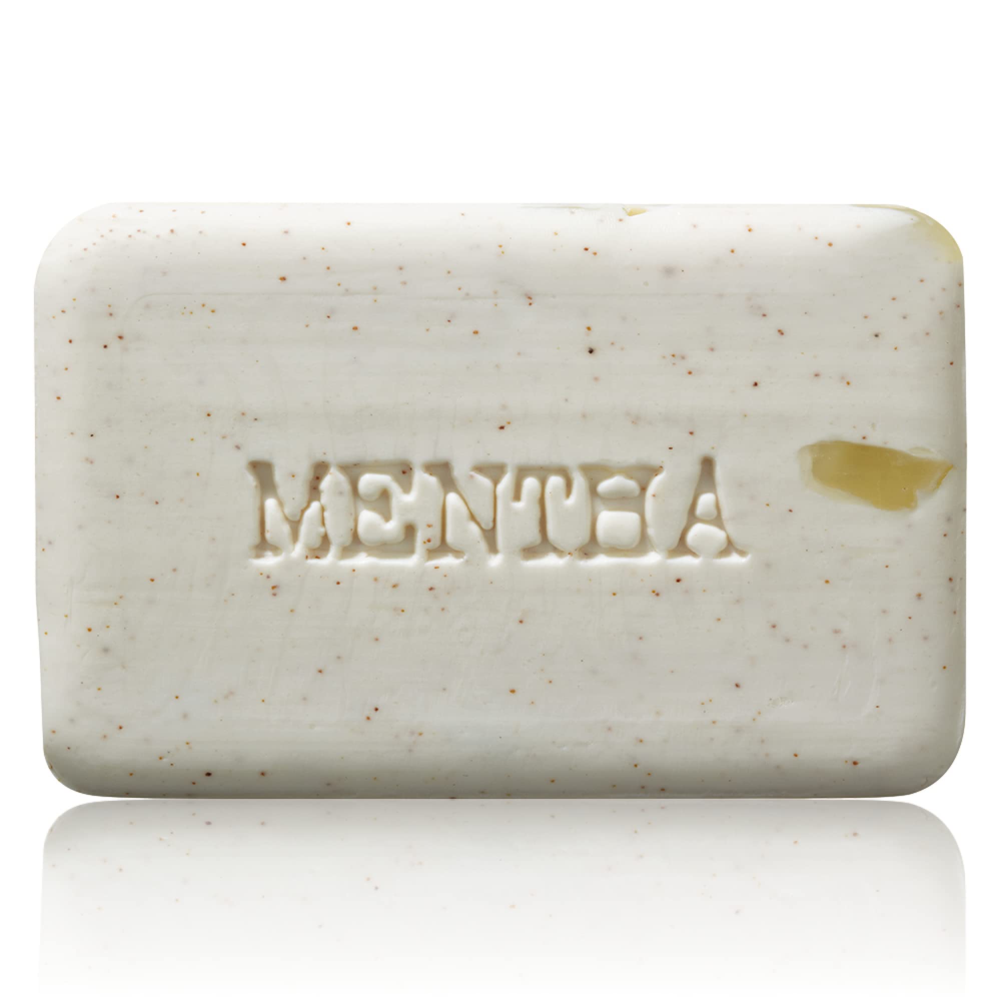 C.O. Bigelow Mentha Exfoliating Bar Soap, No. 1413, 7 oz, Exfoliating Body Scrub Soap with Peppermint Oil & Walnut Powder to Gently Cleanse and Smooth Dry, Rough Skin