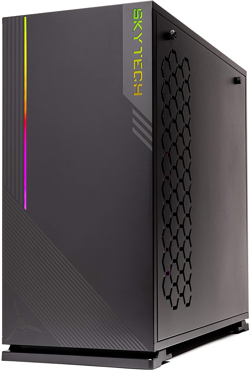 Skytech Azure Gaming PC Desktop - AMD Ryzen 5 5600X 3.8GHz, RTX 3070 8GB, 16GB 3200, 1TB NVME SSD, 650W Gold PSU, Windows 10 Home 64-bit, Black