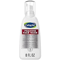 CETAPHIL Redness Relieving Foaming Face Wash For Sensitive Skin , 8 Fl Oz , Gently Cleanses & Calms Sensitive Skin Without Over Drying, (Packaging May Vary)