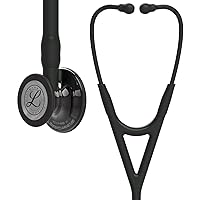 3M™ Littmann® Cardiology IV™ Diagnostic Stethoscope, High Polish Smoke-Finish Chestpiece, Black Tube, Black Stem and Black Headset, 27 inch, 6232