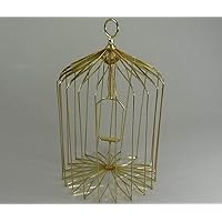 Appearing Bird Cage (2 Colors ,3 Sizes) Magic Tricks , Party Tricks, Amazing Tricks , Magic Kit,Stage Magic (Golden, M)