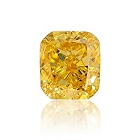 0.36 ct. GIA Certified Diamond, Cushion Modified Brilliant Cut, FVY - Fancy Vivid Yellow Color, VS1 Clarity Perfect To Set In Jewelry Rare Ring Gift Engagement