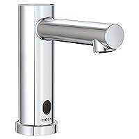 Moen 8559 Commercial Align M-Power Electronic Touchless Hands-Free Sensor-Operated Modern Bathroom Sink Faucet, Chrome
