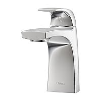 Pfister Karci Bathroom Sink Faucet, Single Control, 1-Handle, Single Hole, Polished Chrome Finish, LF042KACC
