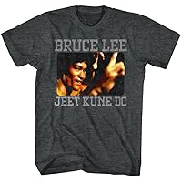 Bruce Lee Bruce Kune Do Black Heather Adult T-Shirt Tee