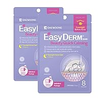 EasyDerm Band Beauty Quick Calming (16 patches) with Ampoule - Intensive Care, Pimple patches, Hydrocolloid Band, Zits Spot care – Overnight Home Care 2-8 hours