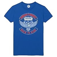 Born to Rode America's Highway Route 66 Printed T-Shirt