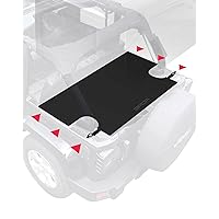 GPCA - Cargo Cover LITE Plus Easy-to-Install Trunk Cover, Accessories for Wrangler JK, JKU, Patented Truck and Car Accessories, for 4DR Sport, Sahara, Rubicon and Freedom Unlimited 2007-2018 Models
