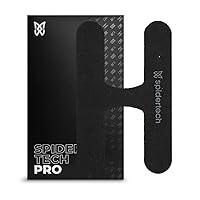 Spidertech Professional Pre-Cut Cotton Kinesiology Tape for Postural Support - for Athletes, Sports Physiotherapists, and Chiropractors, Pain Relief - Black (4 Pack)